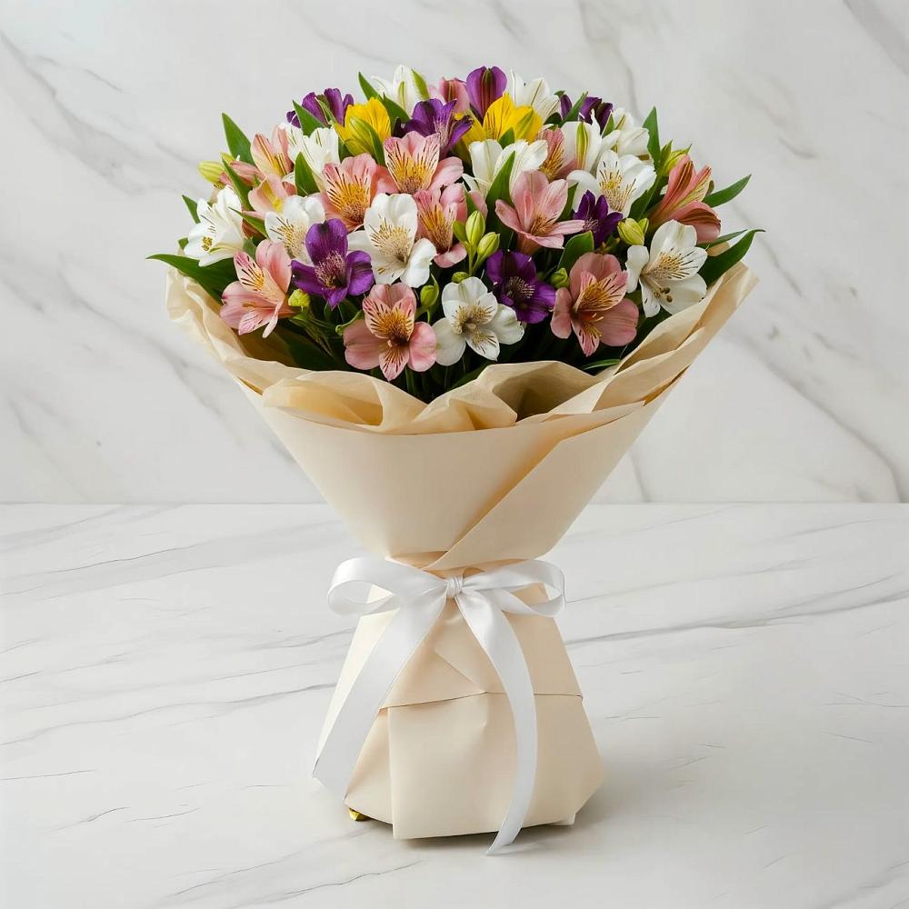 Букет цветов из: Альстромерии в Камбарке