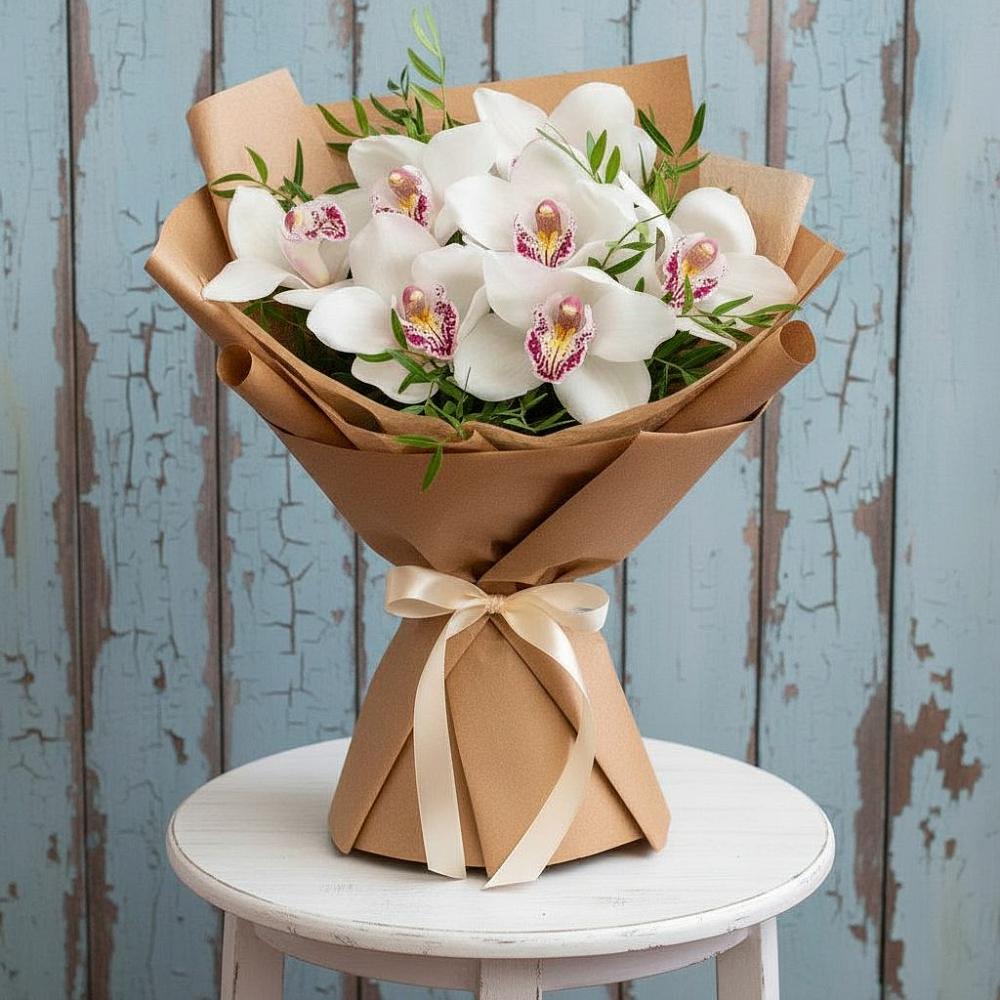 Букет цветов из: Орхидеи и Розы в Камбарке