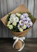 Букет цветов из:  Хризантемы и Розы в Камбарке