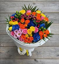 Букет цветов из:  Розы и Хризантемы в Камбарке