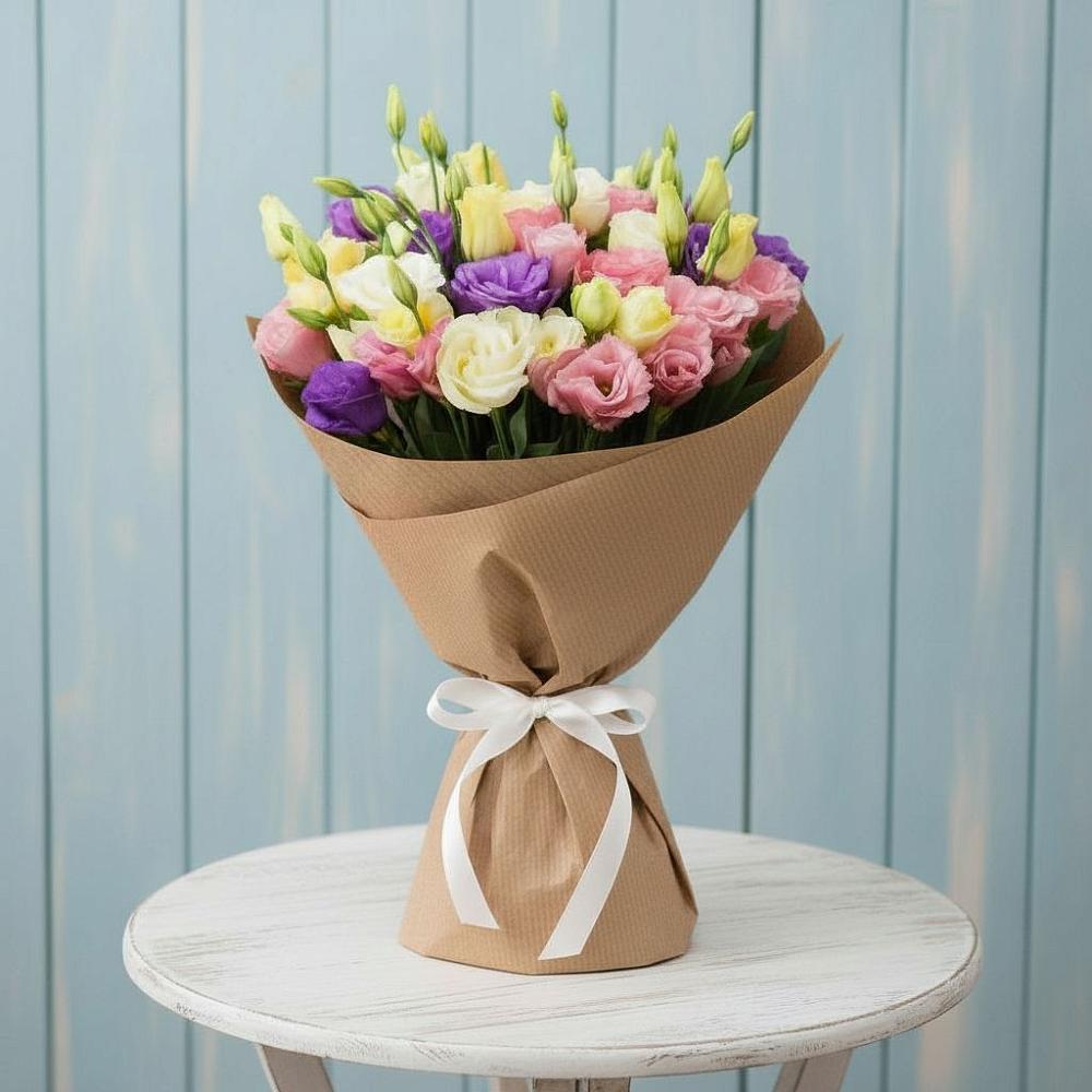 Букет цветов из: Лизиантусы в Камбарке