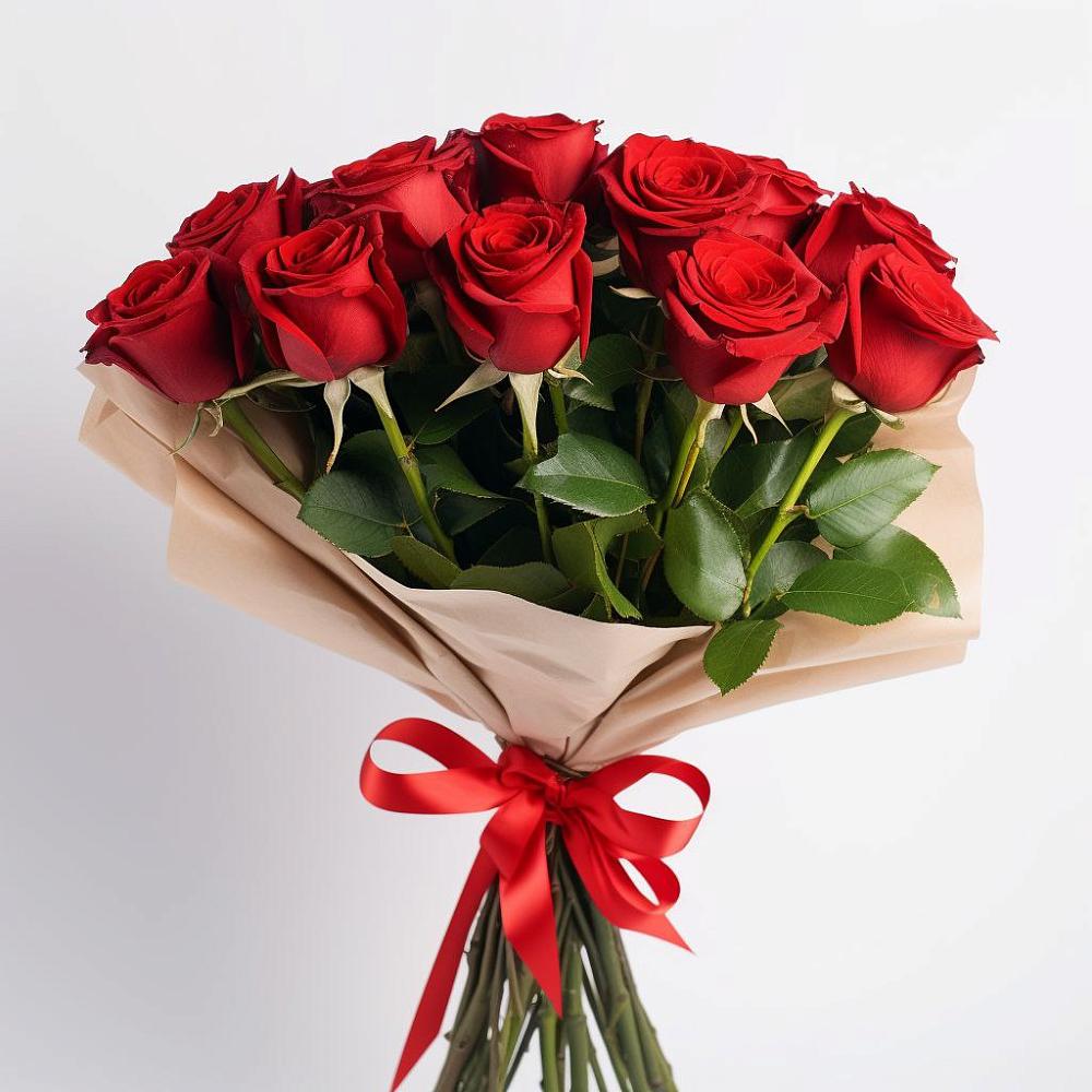 Букет 11 Красных роз Эдлесс Лав в Камбарке