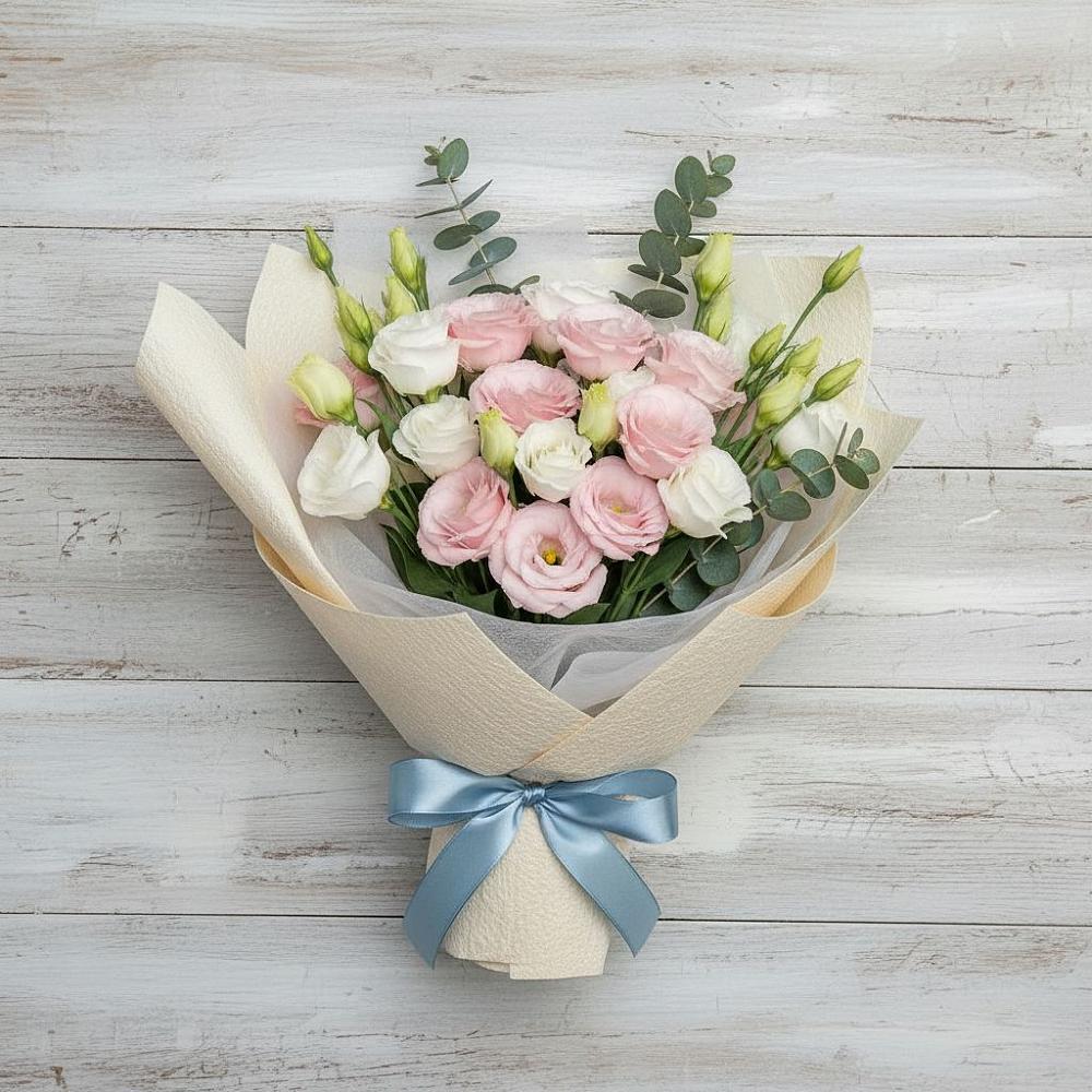 Букет цветов из: Лизиантусы в Камбарке